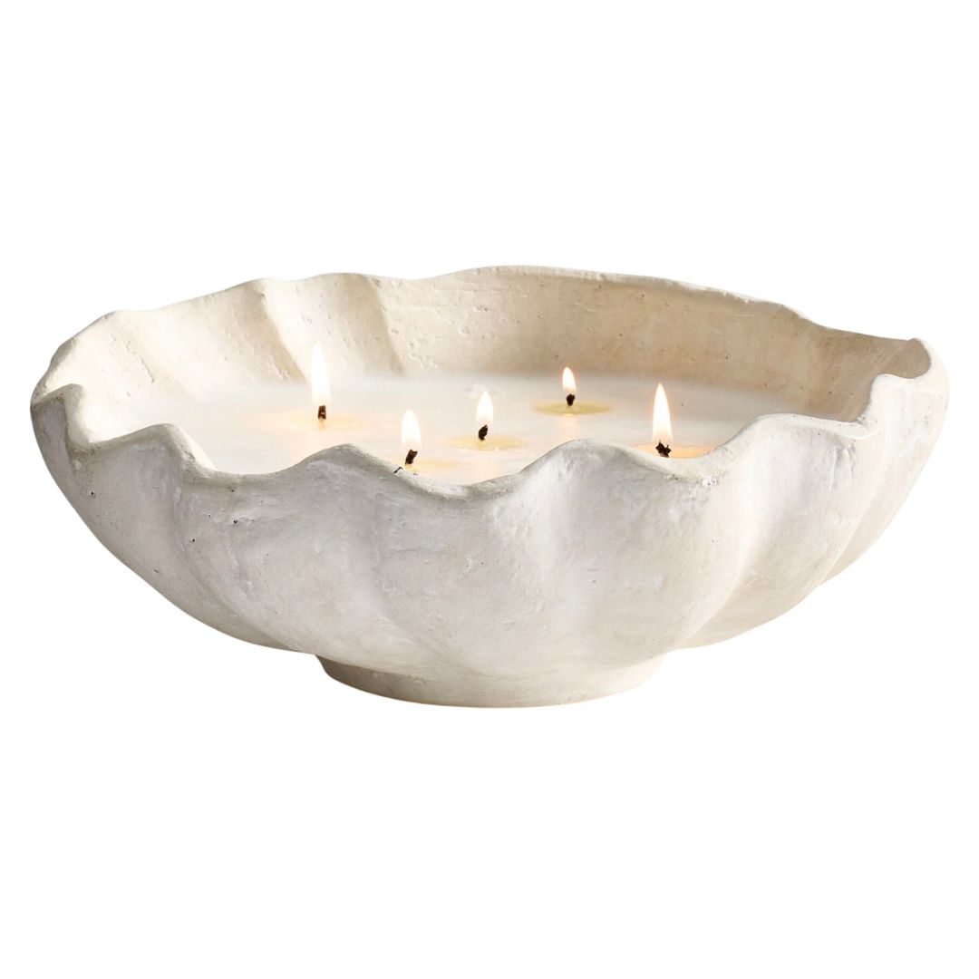 clam candle - pottery barn