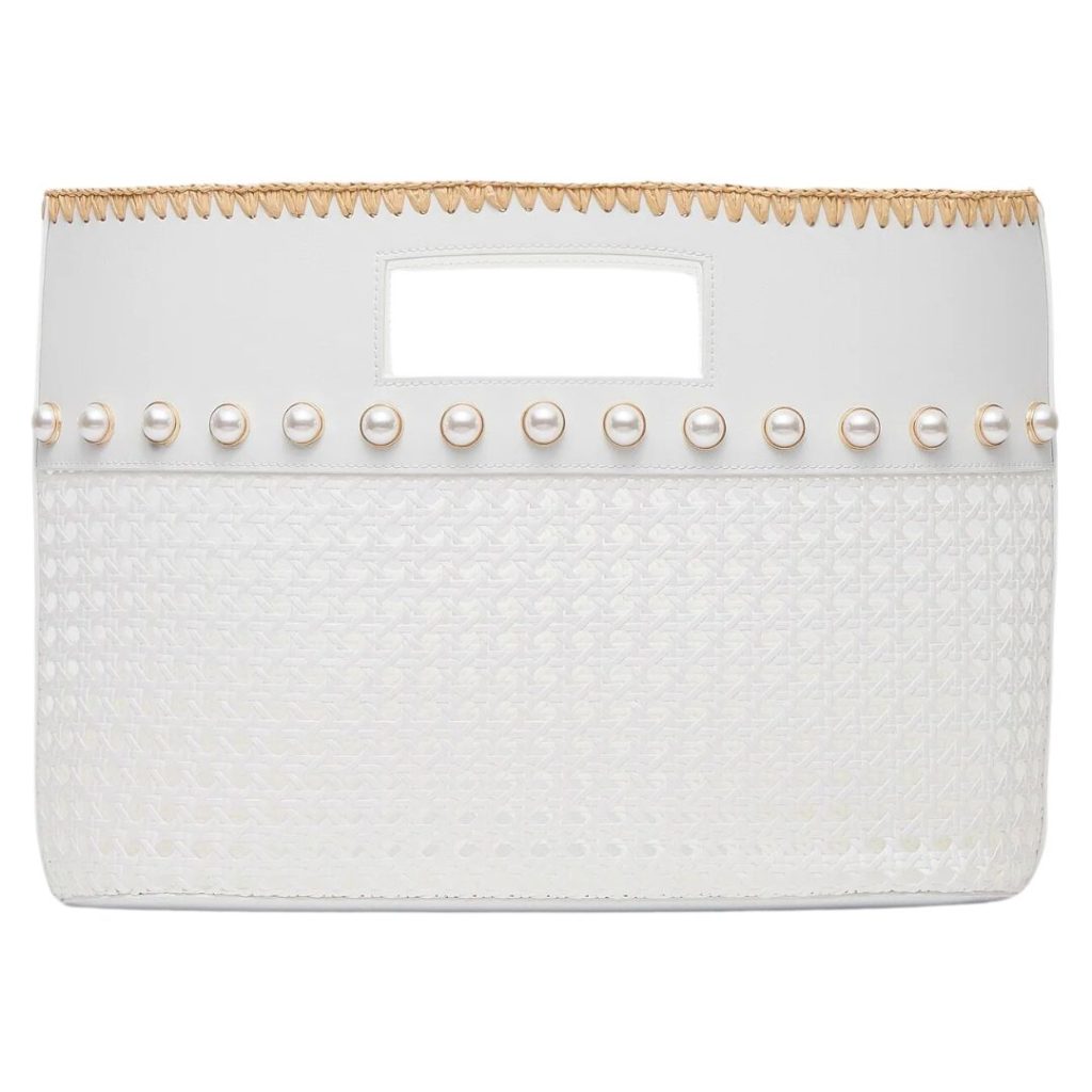 white pearl small tote bag - tuckernuck