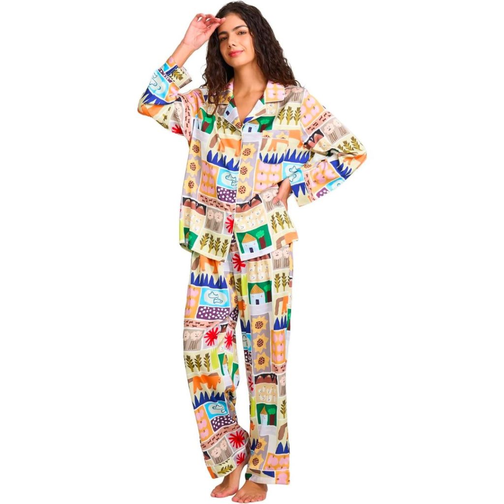 vacation themed women's pajama set - amazon