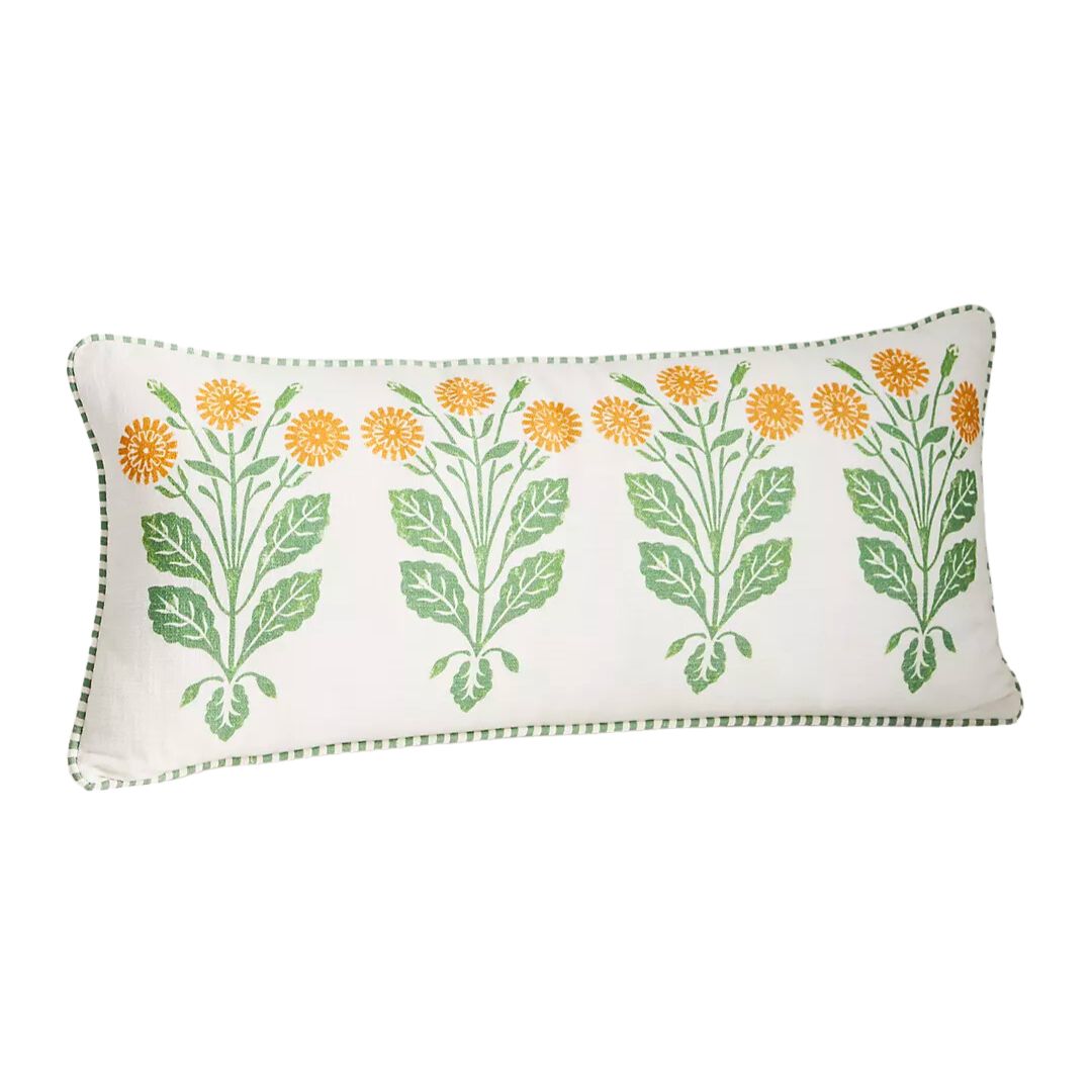 ellen merchant sunflower cottage core pillow - anthropologie