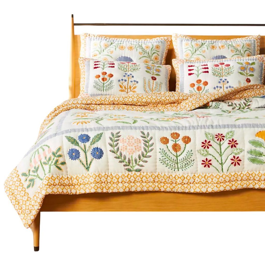 ellen merchant cottage core quilt - anthropologie 