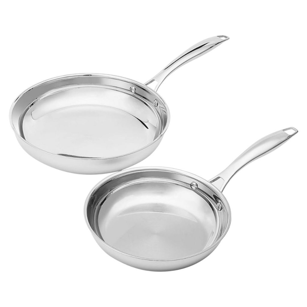 amazon basics stainless steel frying pans - amazon