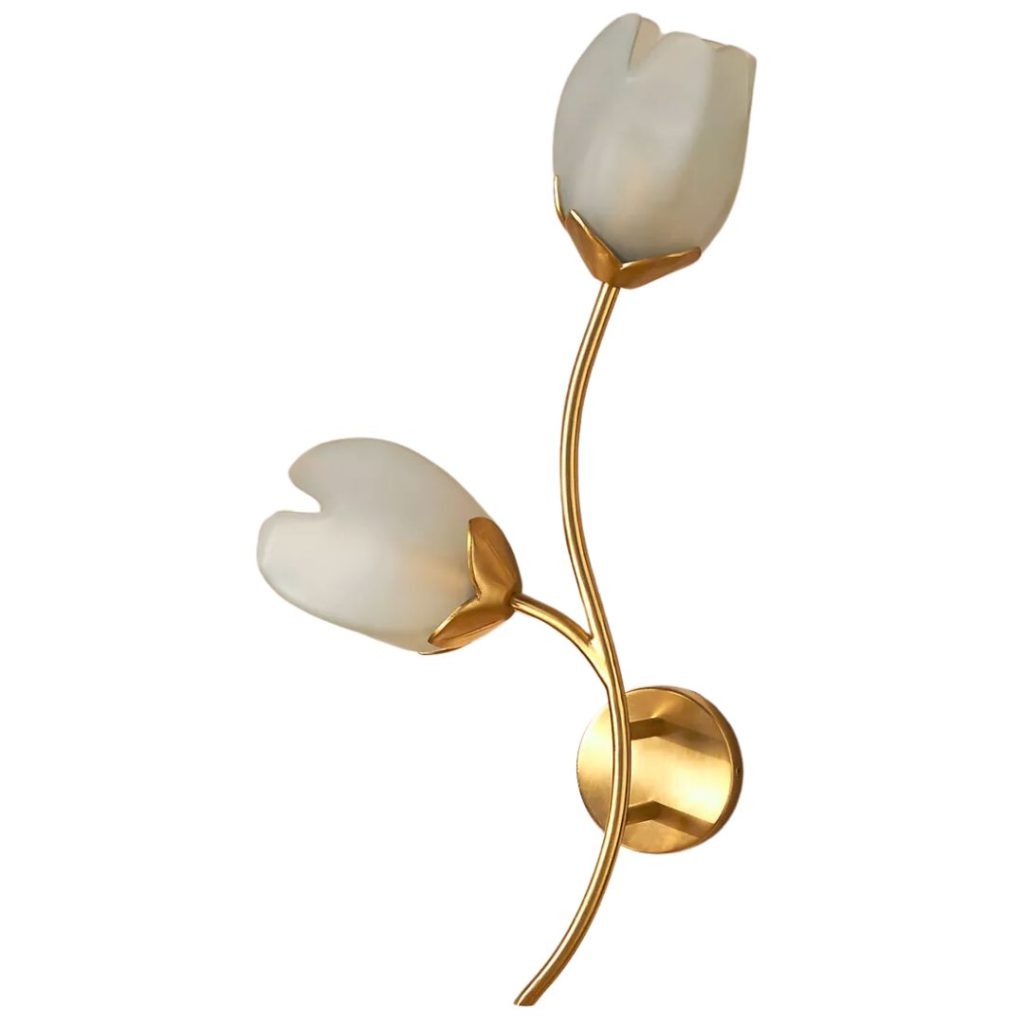 gold bloom sconce - anthropologie 