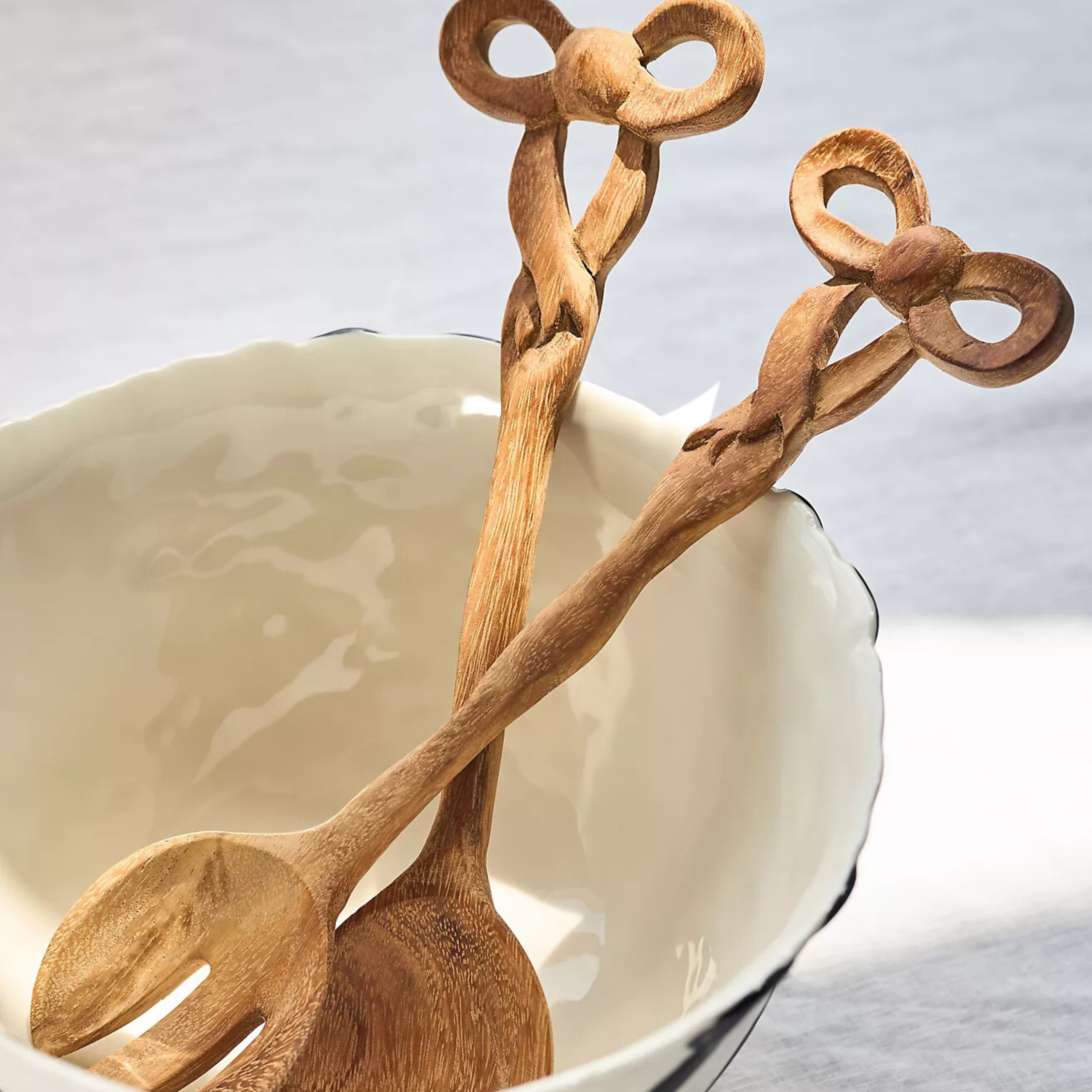 set of 2 bow decor kitchen utensils - anthropologie